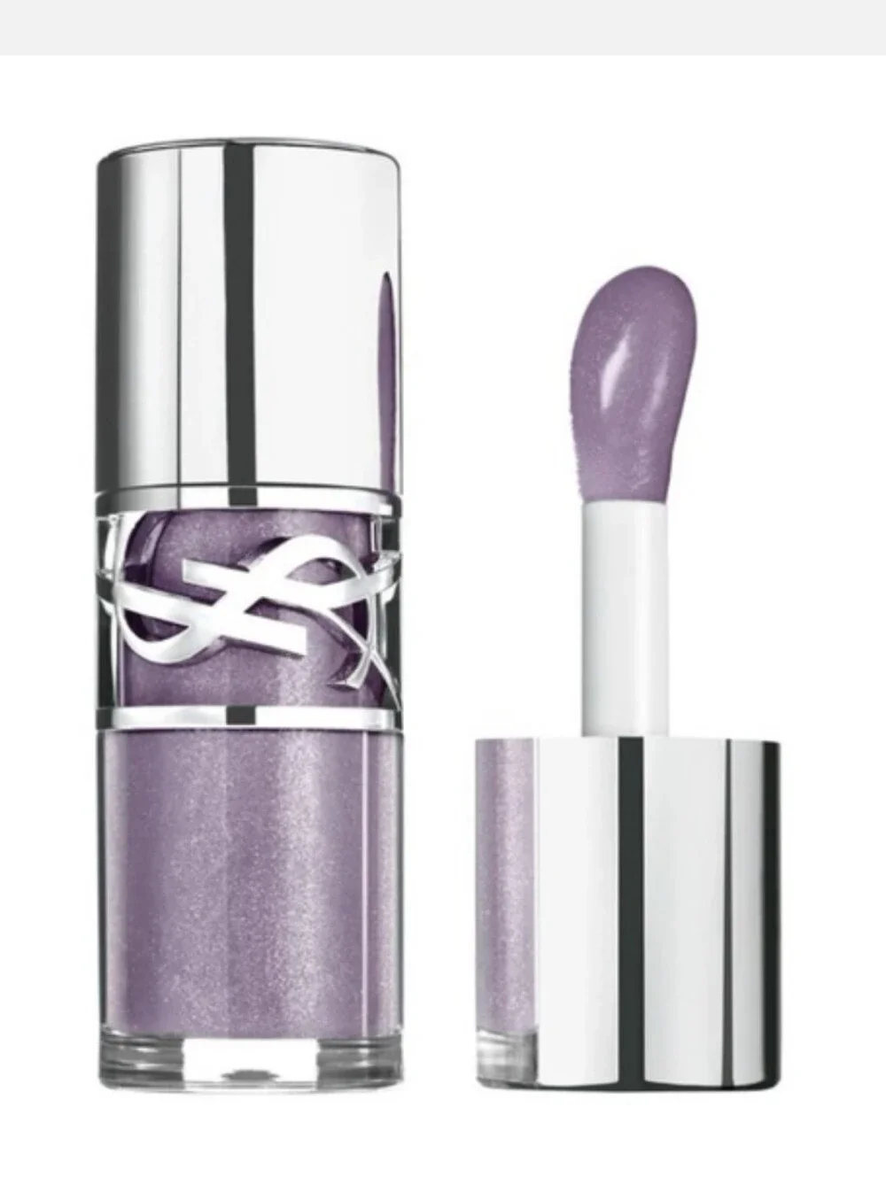 YSL Loveshine Plumping Lip Oil Gloss • #1 Thunder Stealer (Sheer Icy Lavender)